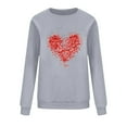 thumbnail image 4 of FDGIU Women's Valentines Day Cute Pullover - Crewneck Sweatshirt Warm Comfy Funny Love Gift Top, 4 of 6