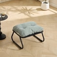 thumbnail image 3 of Patio Outdoor Lounge Chair with Ottoman, Comfy Sling Recliner Chair with Puffy Cushion and Foot Stool, Ideal for Living Room, Bedroom, Reading Room, 3 of 4