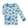 thumbnail image 2 of Sleep On It Infant & Toddler Boys 2-Piece Super Soft Jersey Snug-Fit Pajama Set with Matching Socks - Airplanes , 12 Months, 2 of 5