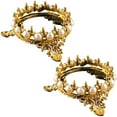 thumbnail image 1 of Crown Nail Art Painting Pen Brush Stand Rack Holder con decoración de perlas sintéticas para manicura DIY Tallado de uñas Lápices de dibujo PincelesOro, 1 of 5