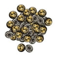 thumbnail image 1 of 50 botones para ropa, botones de costura de moda, botones metálicos redondos para abrigos. Oro negro, 1 of 9