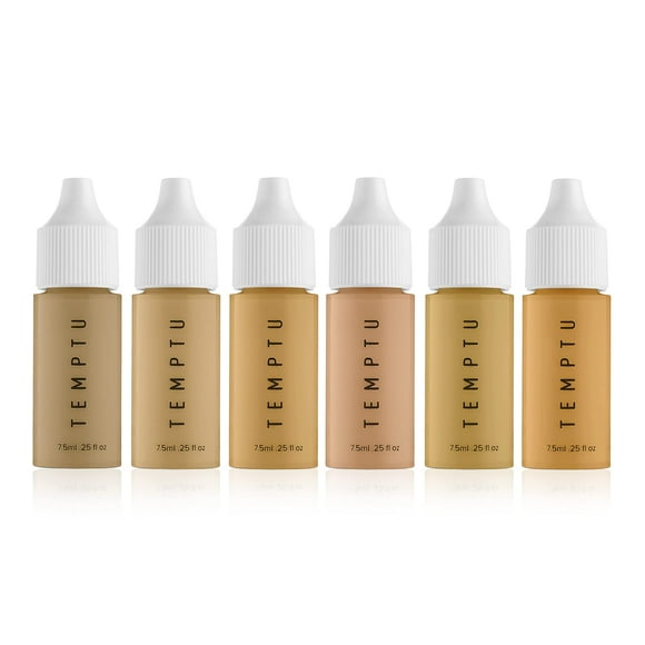 TEMPTU SilkSphere Airbrush Foundation: Long-Lasting Liquid Makeup, Medium to Full Coverage | 4-In-1 Formula Foundation, Primer, Concealer & Corrector | Luminous, Dewy Fi