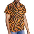 thumbnail image 2 of Yuyamidu Matching Hawaiian Outfits for Couples Womens Casual Dress Mens Beach Shirts Short Sleeve Button Up Shirt Flowy Asymmetrical Tank Dress Tiger Print, 2 of 5