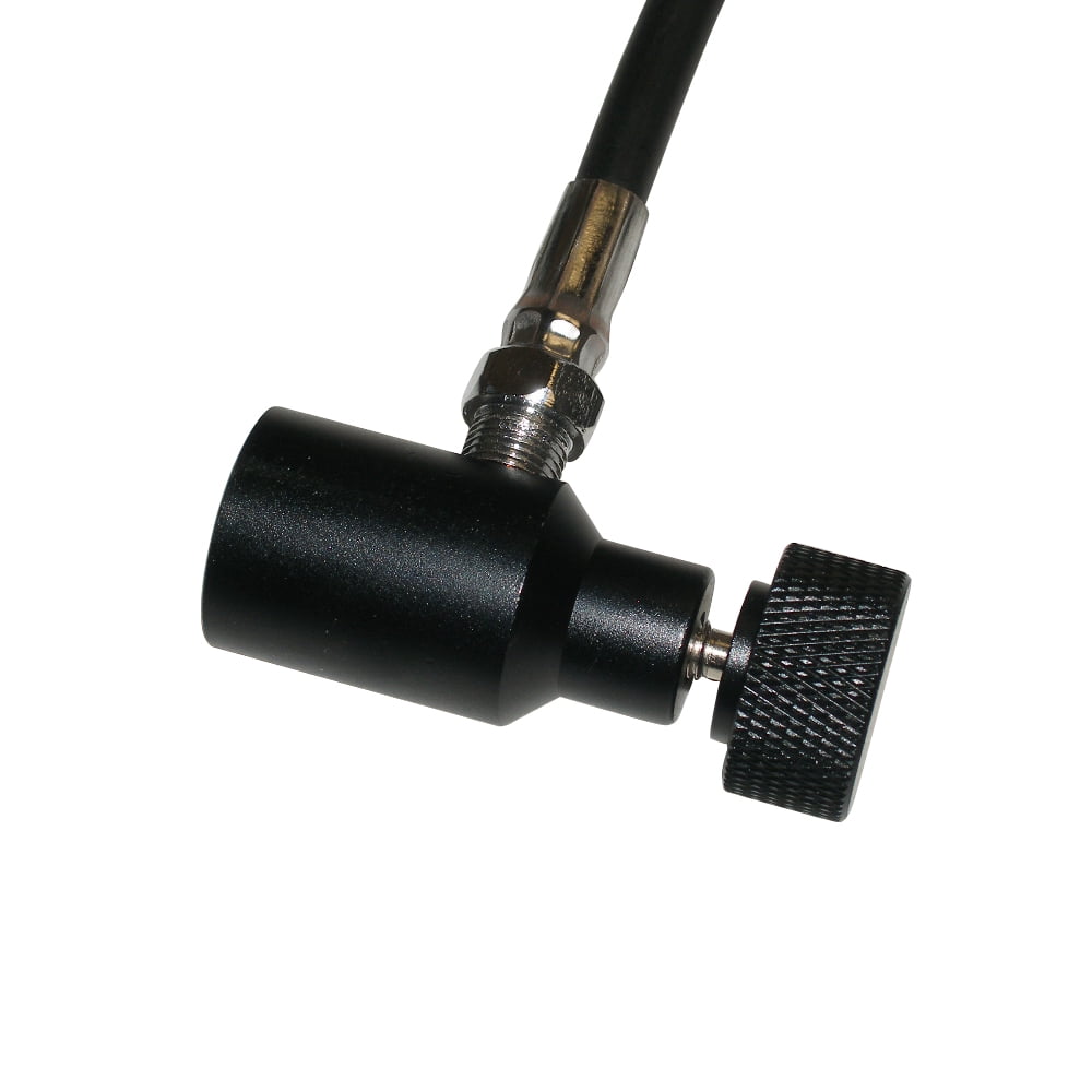 Nail Staple Gun CO2 HPA Air Tank Coiled Remote Hose Set + Bleed Quick Disconnect