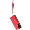 thumbnail image 2 of Wallet Case for Samsung Galaxy S23 Ultra, Stylish Ultra Slim PU Leather Card Slots Ring Stand Wrist Strap Shockproof Protective Thin Lightweight Back Case Cover for Samsung Galaxy S23 Ultra, Red, 2 of 7