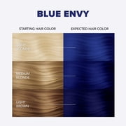 Splat Original Complete Kit, Semi-Permanent Hair Dye with Bleach, Blue Envy