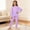 C-Purple135, variant on JIAYUE Spring Outfit Sets For Girls Bows Print Long Sleeve Crew Neck Pullover T Shirt Pants Soft Comfy For Teens Adaptable Dailywear