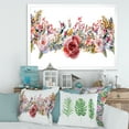 thumbnail image 3 of Designart 'Wildflower and Pink Roses' Farmhouse Framed Art Print, 3 of 4