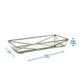thumbnail image 4 of Home Details 14" x 7" Rectangular Geometric Mirrored Vanity Tray Makeup Organizer, Satin, 4 of 4