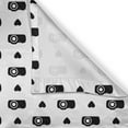 thumbnail image 4 of Ambesonne Camera Valance Pack of 2, Hearts and Photography Items, 54"X18", White and Charcoal Grey, 4 of 5