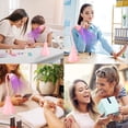thumbnail image 5 of Lámpara UV para uñas, LED UV de 18 W para uñas de gel, secador de uñas de secado rápido con temporizador de 60 segundos, portátil, con rotación de 360° para todo tipo de geles (rosa), 5 of 5