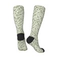 Fotbe Green Rabbit print Women's Men's Novelty Crew Socks Cotton Socks