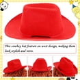 thumbnail image 4 of Sombrero de vaca de vaquero ajustable para disfraz occidental, accesorios de aseo para fiestas navideñas, 4 of 5