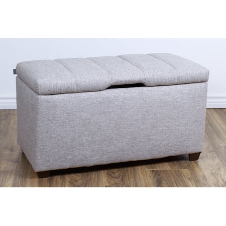 the crew furniture® upholstered bedroom storage ottoman bench #991900