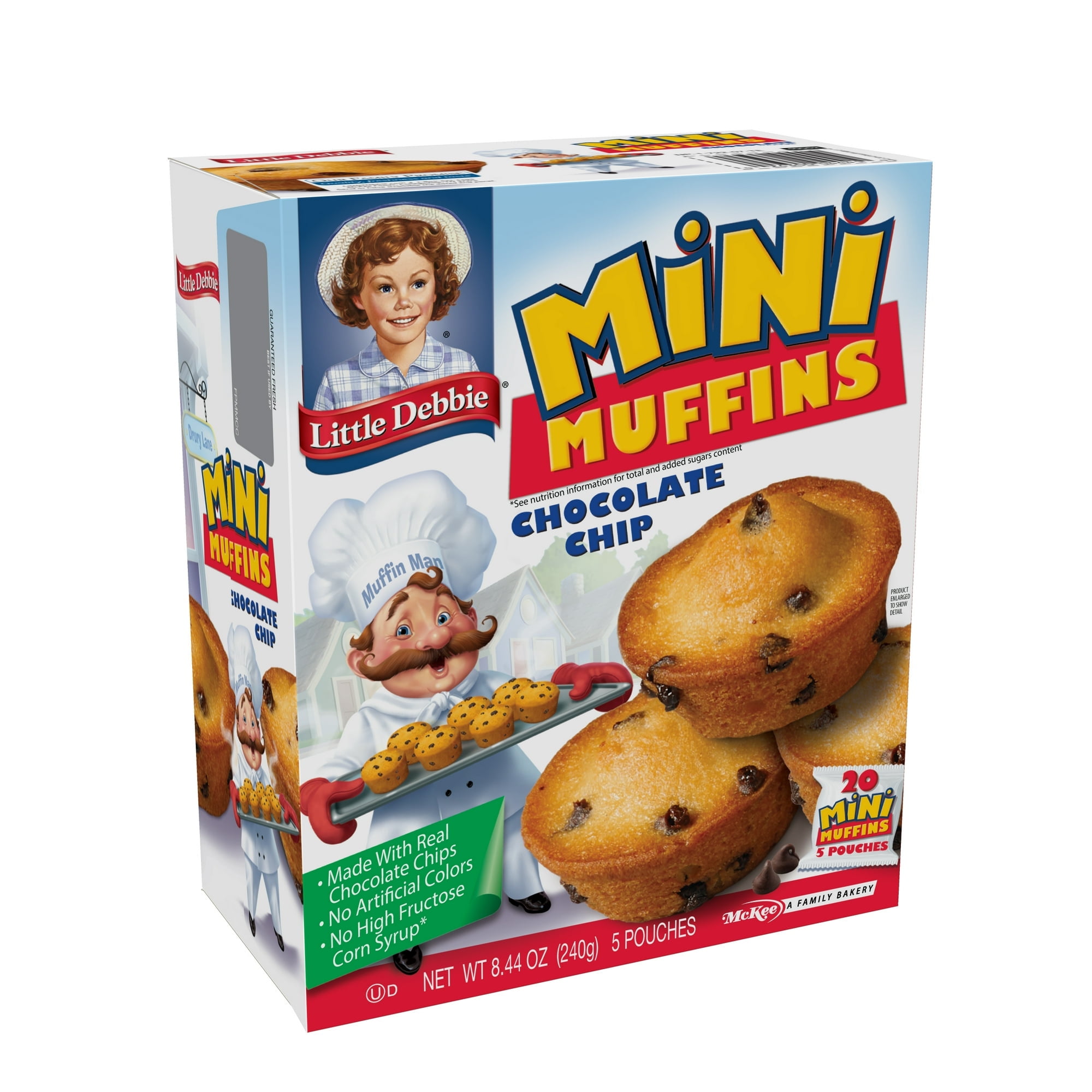 Little Debbie Chocolate Chip Mini Muffins 8.44 oz 5 count (Pack of 6)