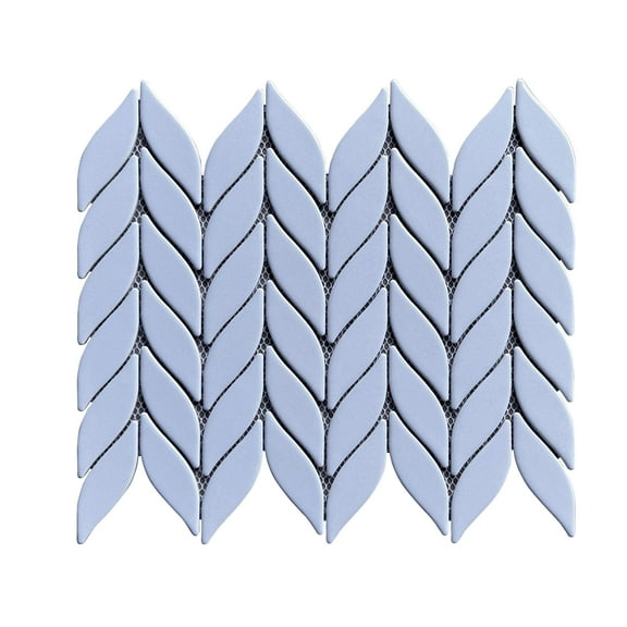 15-Sheets of Petal/Leaf Matte Porcelain Mosaic Tile – Wall & Floor Use
