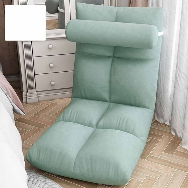 Sillón plegable BuyWeek Sillón de piso con respaldo Ajustable Suave Estructura de metal
