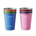 thumbnail image 5 of Sidagar 12 oz Stainless Steel Cups Metal Shatterproof Stackable Pint Drinking Glasses, 6 Pack Rainbow, 5 of 10