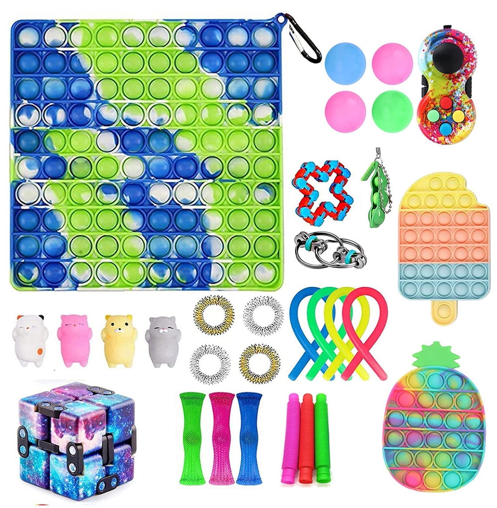 12X Fidget Sensory Toys Set Autismus Stress Relief Anti-Anxiety Toys Adults Kids 