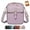 Purple, variant on Collaboraten1 Crossbody Leather Bag, Urvashi Crossbody Leather Bag, 10 Slot Design Lockable Zipper Anti-Theft Backpack
