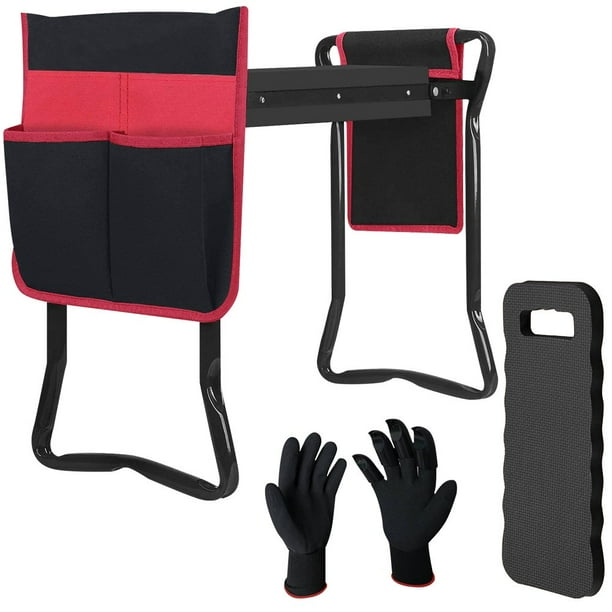 SYNGAR Garden Kneeler and Seat, Garden Bench for Kneeling and Sitting