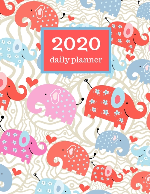 2020 Daily Elephant Planner weekly monthly planner with notes