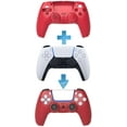 thumbnail image 3 of Replacement Shell for PS5, DIY Replacement Controller Housing Shell Case Set Front and Back Cover for Playstation 5 Dualsense Controllers (Red)(Red), 3 of 6