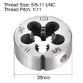 thumbnail image 2 of Uxcell Dados de rosca redondos de acero de herramienta de aleación 5/8-11 UNC, 2 of 3