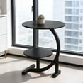 thumbnail image 4 of Bedside Table - Indoor/Outdoor Side Table, Sturdy Metal Frame Lightweight Space-Saving Design, Suitable for Living Rooms, Balconies, Offices - Easy to Move, Decorative Bedside Table, 4 of 5