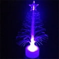 thumbnail image 6 of Christmas Tree Lights Outdoor Decorations - 7 Color Changing Optical Fiber Trees for Yard Pathway Outside Xmas Decor - Garden Stake Lights, 6 of 9