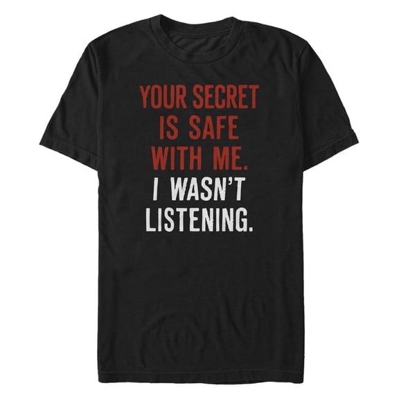 Men's Lost Gods Secret is Safe With Me Graphic T-Shirt