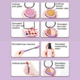 thumbnail image 4 of Girls Makeup Toy Set Pretend Play Cosmetics with Brushes Mirror Washable Accessories Role Play Gift for Kids Birthday Christmas(Purple), 4 of 7