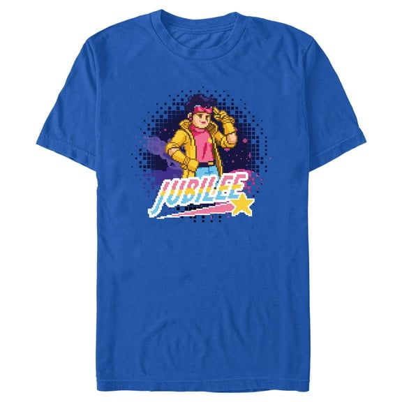 Men's Marvel: X-Men '97 Jubilee Pixel Portrait  Graphic T-Shirt