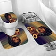 thumbnail image 3 of African American King Lion Shower Curtain Set with Rugs, Black Man Bathroom Sets with Shower Curtain, Bath Mat, Toilet Lid Cover,Rugs, Inspirational Quote Bathroom Shower Curtain Sets, 3 of 9