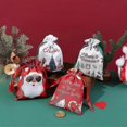 thumbnail image 4 of 12 PCS Christmas Drawstring Gift Bags, 15x20cm Christmas Gift Sacks Small Treat Candy Bag, Digital Printing Christmas Wrapping Santa Gift Pouche, 4 of 5