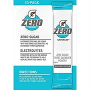 Gatorade G Zero, Sugar Free Powder Sticks, 0.10oz Packets (Mixes with 20 ounces of Water) 10 Pack (Glacier Freeze)