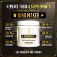 thumbnail image 5 of Top Shelf Grind King Maker, 13-in-1 Anabolic Supplement for Men to Increase Stamina, Lean Muscle Growth & Recovery, N.O. Booster with Tongkat Ali (LJ100), 120 Capsules, 5 of 5