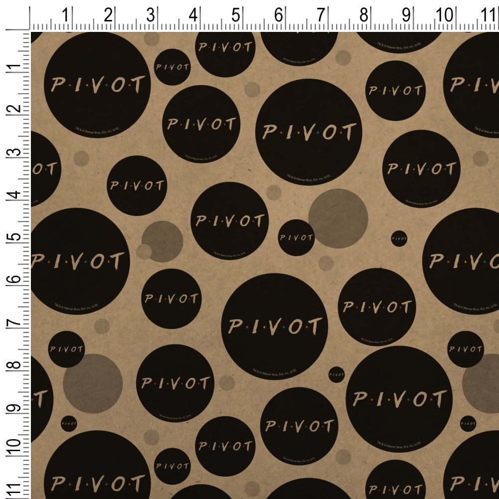 Friends PIVOT Premium Kraft Gift Wrap Wrapping Paper Roll