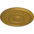 thumbnail image 3 of Ekena Millwork 16 1/8"OD x 3/4"P Tyrone Ceiling Medallion (Fits Canopies up to 6 3/4"), Hand-Painted Pharaohs Gold, 3 of 6