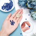 thumbnail image 4 of 100Pcs Cat Eye Beads 6mm Dark Blue Cat Eye Beads Gemstone Glass Bead Semi Precious Loose Spacer Beads, 4 of 9