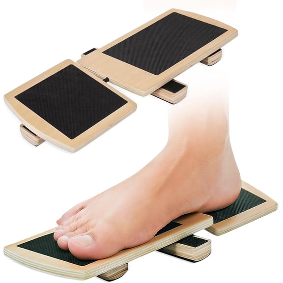 Ankle Balance Board Foot Strengthener, Adjustable Stability Trainer for Balance Training & Mobility, Non Slip Wooden Board for Posture, Coordination & Physical Therapy Exercises