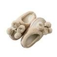 thumbnail image 5 of ATENAR Womens Slippers Fuzzy Slip On Shoes Women indoor and Outdoor House Slipper Khaki 5.5, 5 of 7