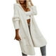thumbnail image 4 of Moda Mujer Camiseta de manga larga de invierno Cárdigan con frente abierto Prendas de abrigo sueltas Sudadera con capucha Blusa con estampado Abrigo Tops Fridja  po3476, 4 of 9