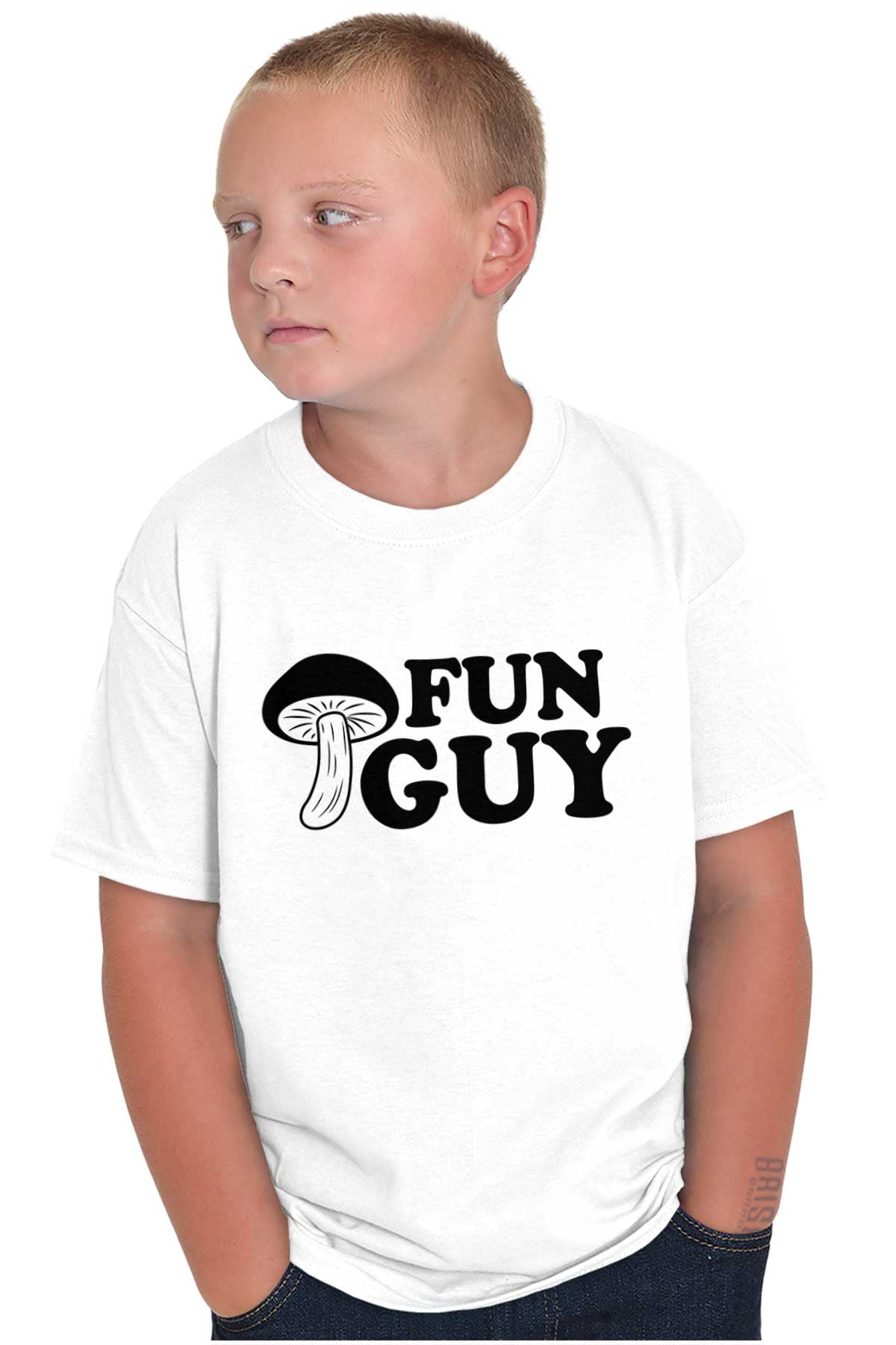Fun Guy Fungi Mushroom Nerdy Geeky Boys Kids T Shirt Tees Tops Teen Brisco Brands XS Walmart