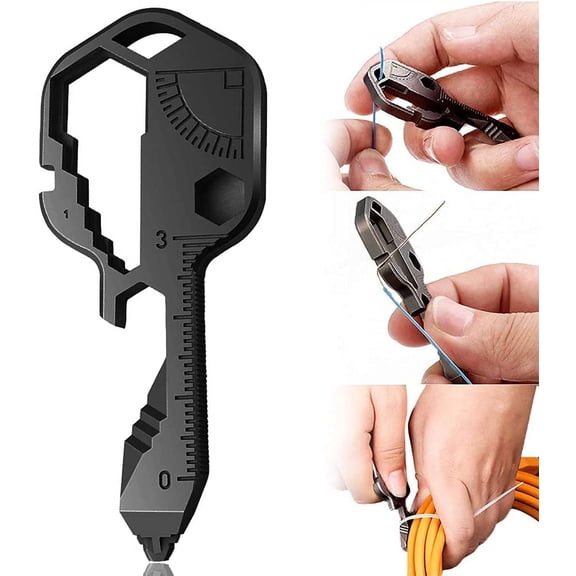 Mini Keychain Multi-Tool – Compact EDC Gear for Outdoor & Emergency Use