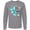 AC-Heather Grey, variant on Inktastic Be a Mermaid Make a Splash Blue Mermaid Tail Long Sleeve T-Shirt