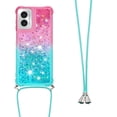 thumbnail image 3 of Funda para Motorola MOTO G Play 4G 2024 Brillantina Líquida Divertida Reluciente y con Cristales en Movimiento Cuerpo Cruzado con Cordón Ajustable, 3 of 5