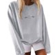 thumbnail image 1 of Gibobby Casual Sudadera para Mujer Sudadera de Manga Larga con Cuello Redondo y Ajuste clásico Sudadera para Mujer(Gris,G), 1 of 4