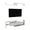 White, variant on LeisureMod TV Stand in Stained MDF with Upper and Lower Shelf and Large Enclosed Drawer for Modern Home, Living Room Surrey Collection in Ebony