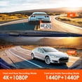 thumbnail image 4 of Dash Cam Vantrue N4 de tres canales 4K+1080P en la parte delantera y trasera, 4 of 8